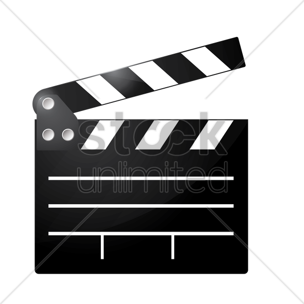 600x600 Clapperboard Vector Image