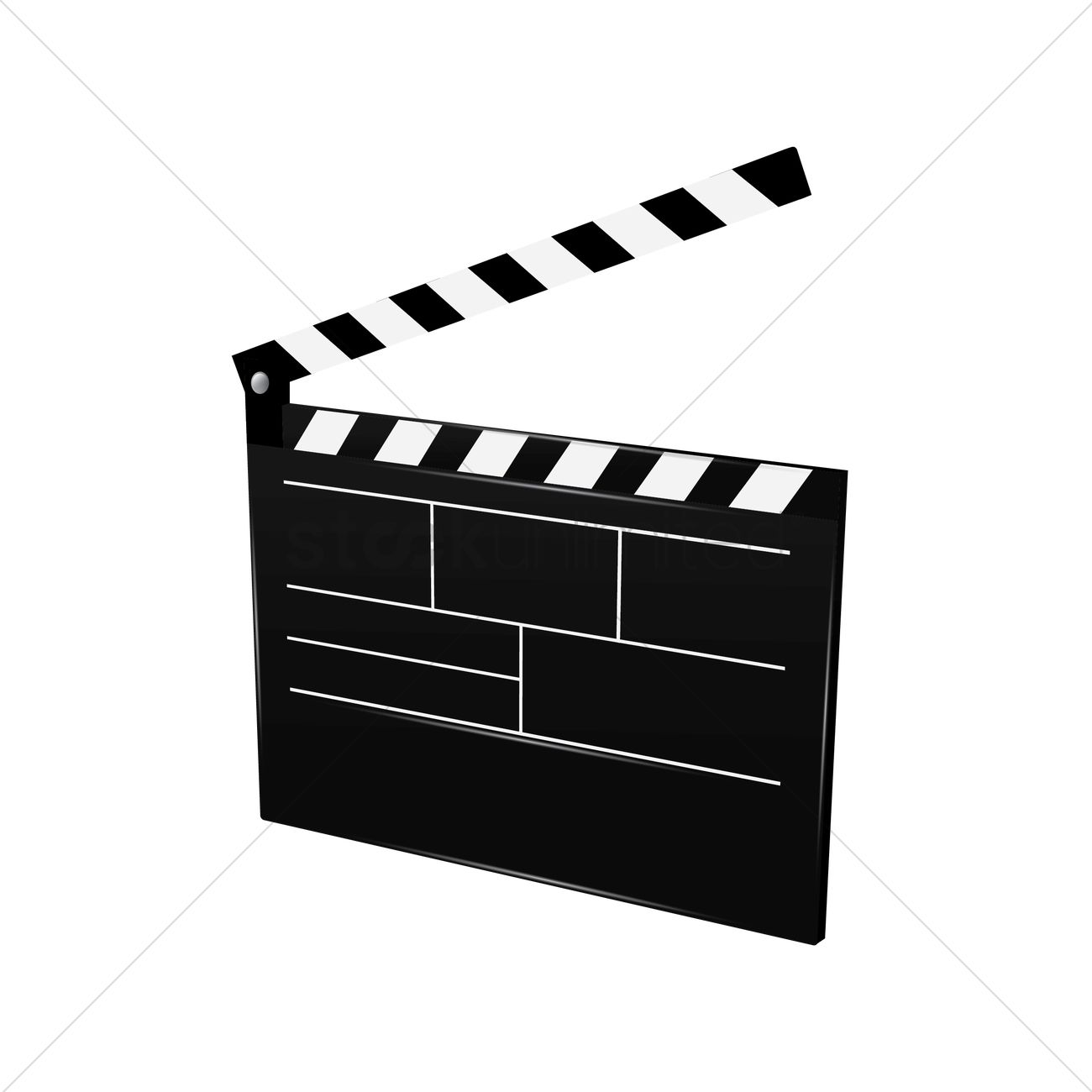 1300x1300 Clapperboard Vector Image
