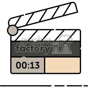 300x300 Clapperboard Vector Clip Art Images Clipart Royalty Free Gif