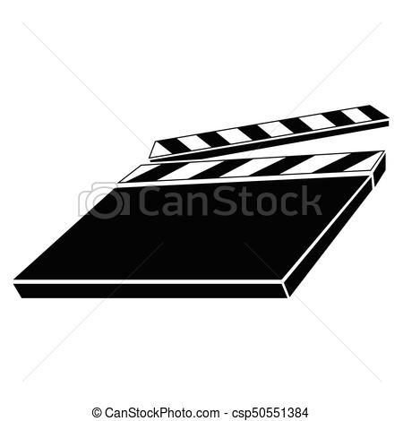 450x470 Isolated Clapperboard Silhouette Isolated Silhouette