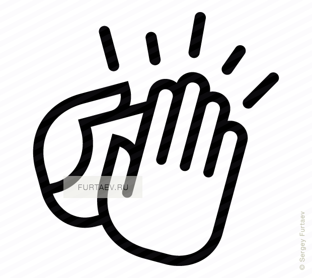 620x553 Clapping Hands Vector Icon