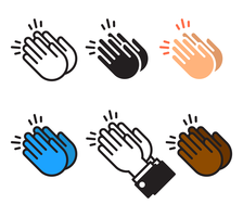 224x200 Hands Clapping Free Vector Art