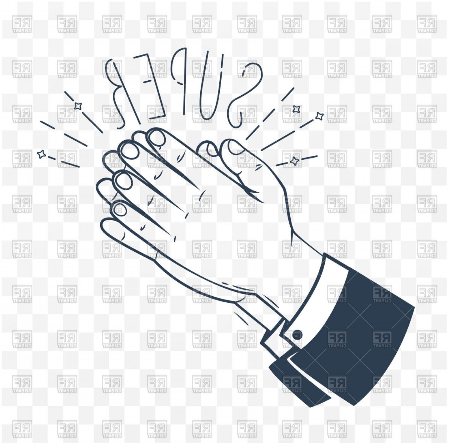 1440x1417 Icon Of Clapping Hands With Text N Vector Clipart Hoodamathrun