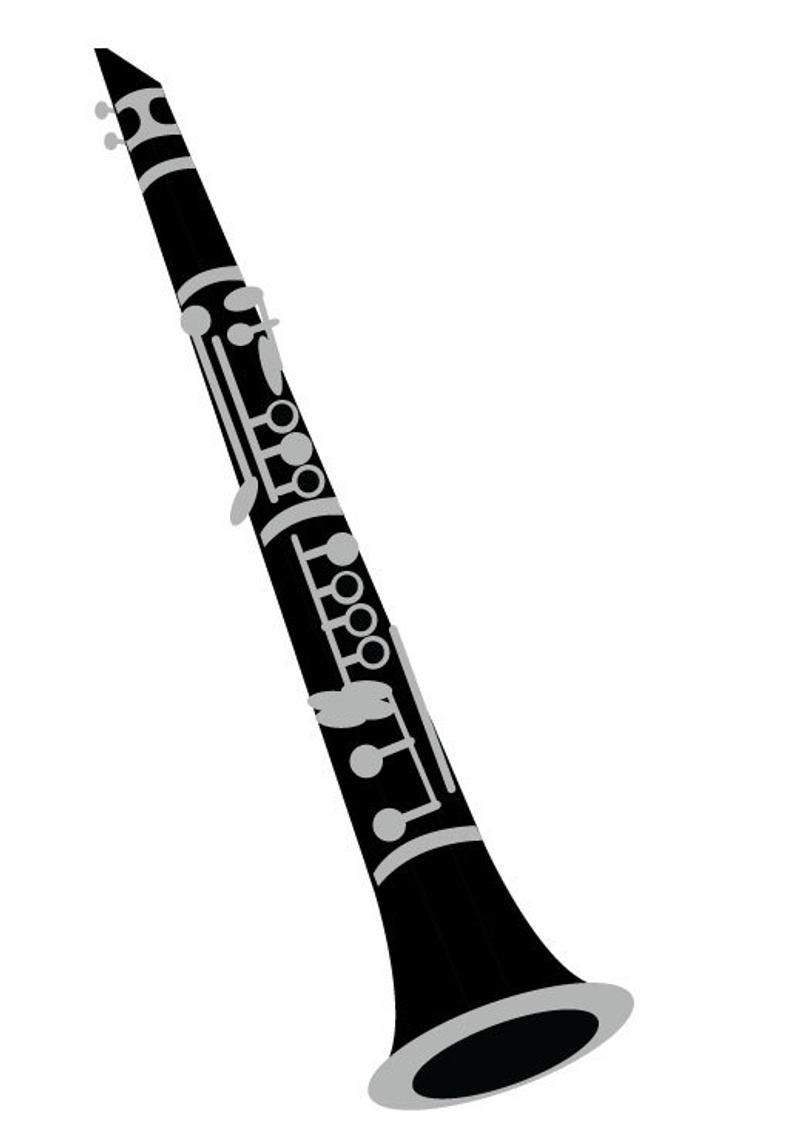 794x1139 Clarinet Vector Illustration Digital Download Band Instrument Etsy