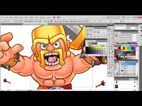 480x360 Dionartworks Clash Of Clans The Barbarian Vector Character