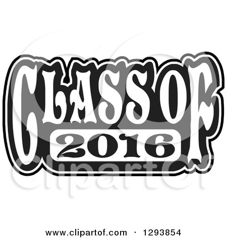 450x470 Clipart Of A Black And White Class Of High School Graduation