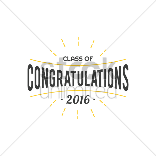 600x600 Congratulations Class Of Vector Image