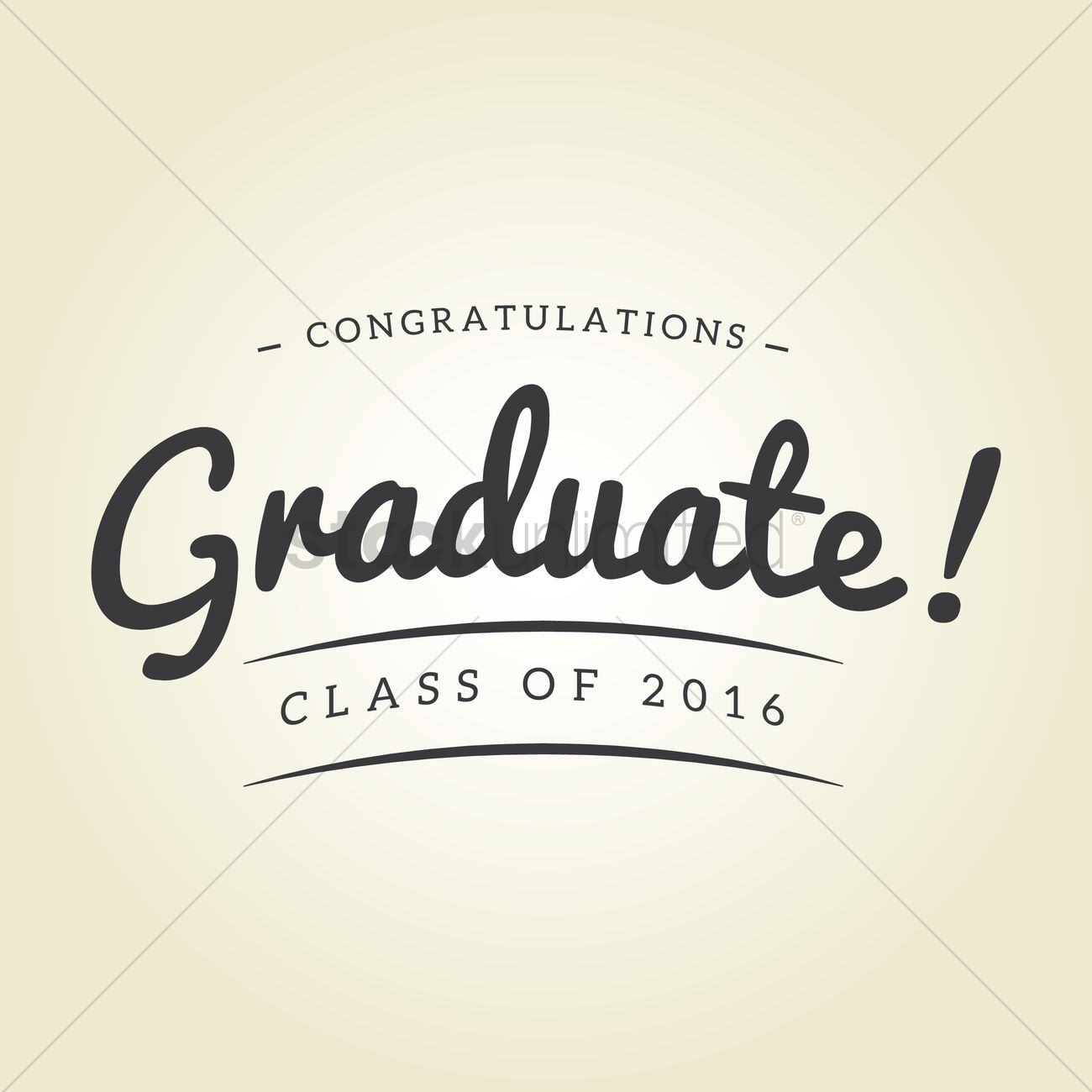 1300x1300 Congratulations Graduate Class Of Design Vector Image