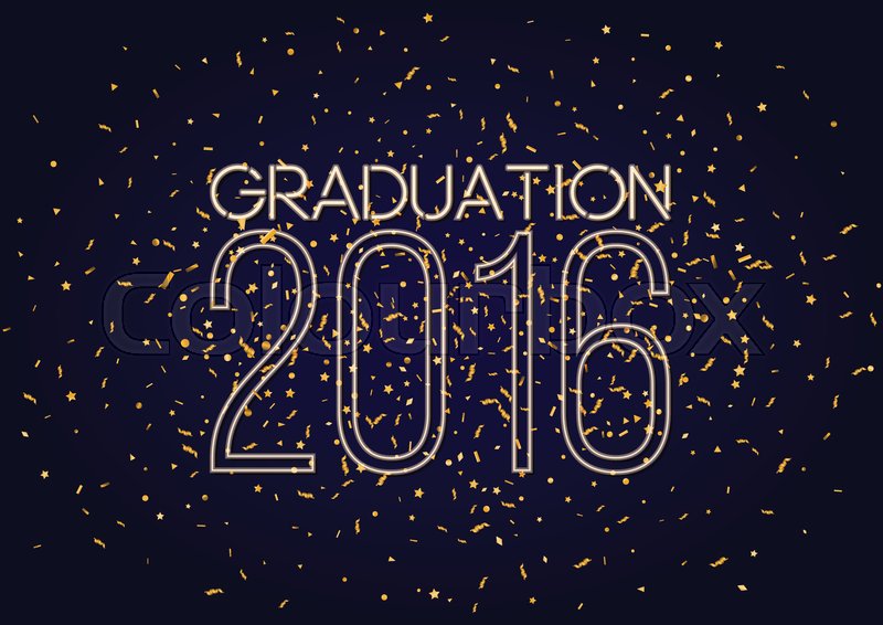 800x566 Graduation Class Of, Shining Stock Vector Colourbox