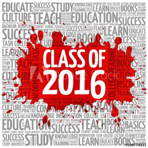 500x500 Class Of Word Cloud, Education Concept Background