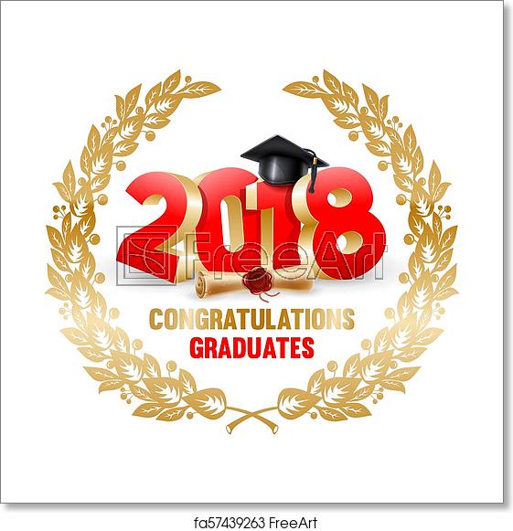 561x581 Free Art Print Of Congratulations Graduates Congratulations