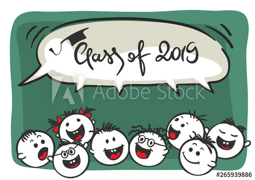 Class Of Vector Illustration Funny People Are Happy 500x354 Class Of Vector Illustration Funny People Are Happy