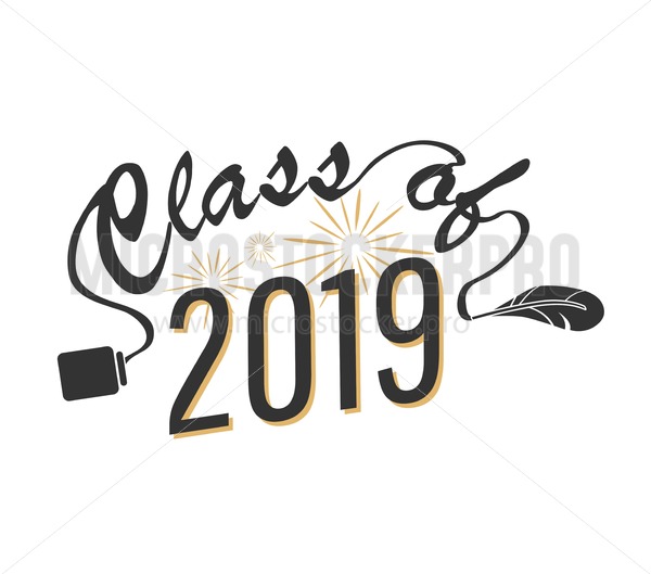 Class Of Graduation Card Vector Illustration 600x529 Class Of Graduation Card Vector Illustration