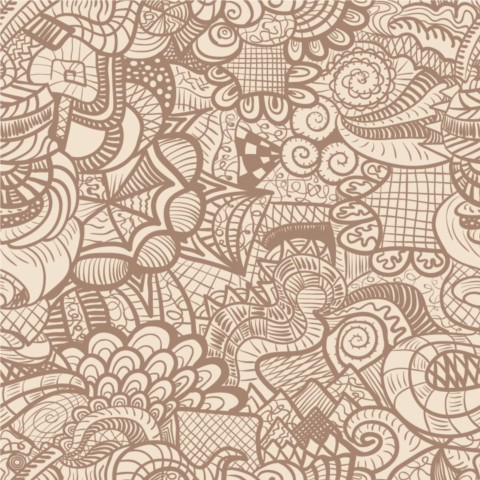 480x480 Retro Classic Floral Patterns Background Vector Free Download