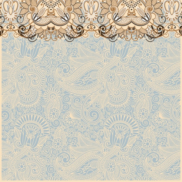 600x600 The Retro Classic Pattern Background Vector Free Vector