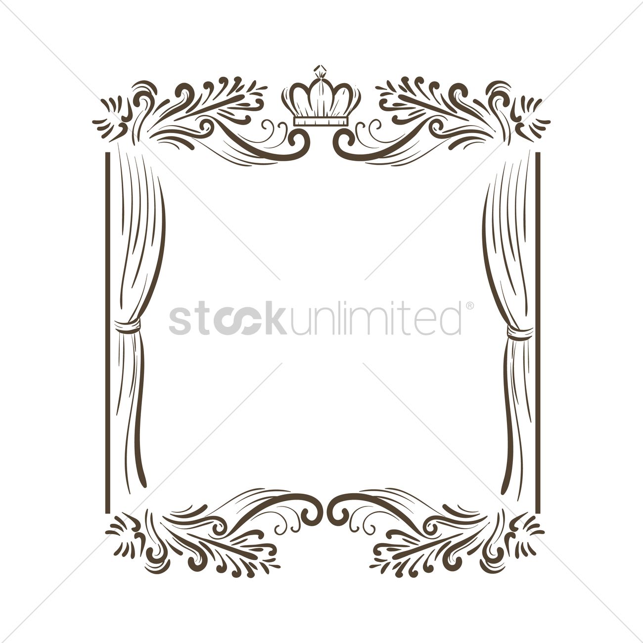 Classic Border Vector Image 1300x1300 Classic Border Vector Image