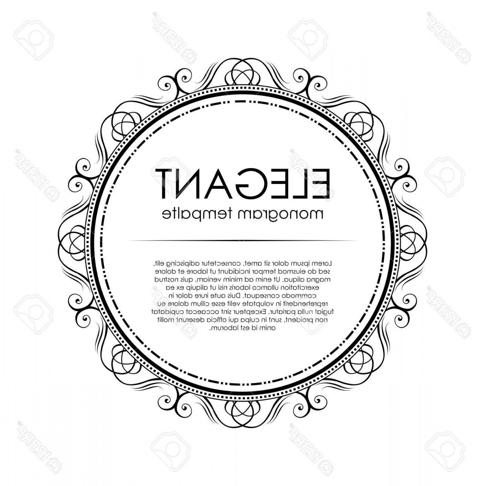 Photostock Vector Vector Art Decor Of Classic Luxury Monochrome 1558x1560 Photostock Vector Vector Art Decor Of Classic Luxury Monochrome