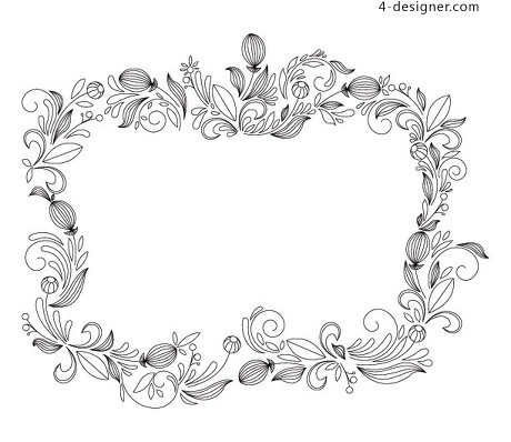 Designer Classic Pattern Border Vector Material 460x398 Designer Classic Pattern Border Vector Material