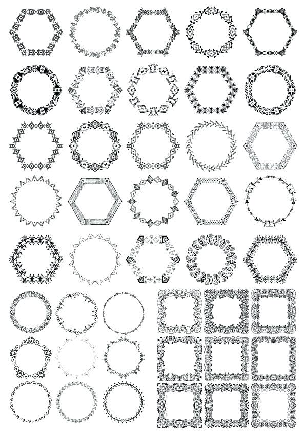 Vector Frame Border Free Download 595x842 Vector Frame Border Free Download