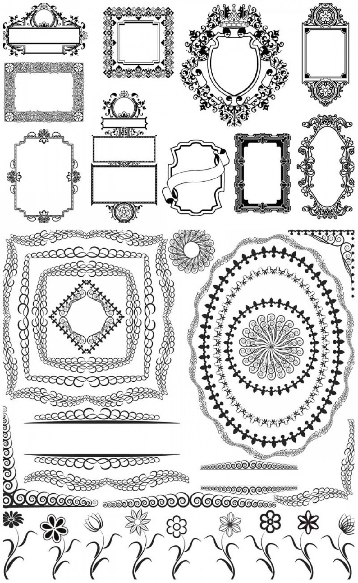 Classic Frames And Ornamental Borders Vector Soidergi 1152x1872 Classic Frames And Ornamental Borders Vector Soidergi