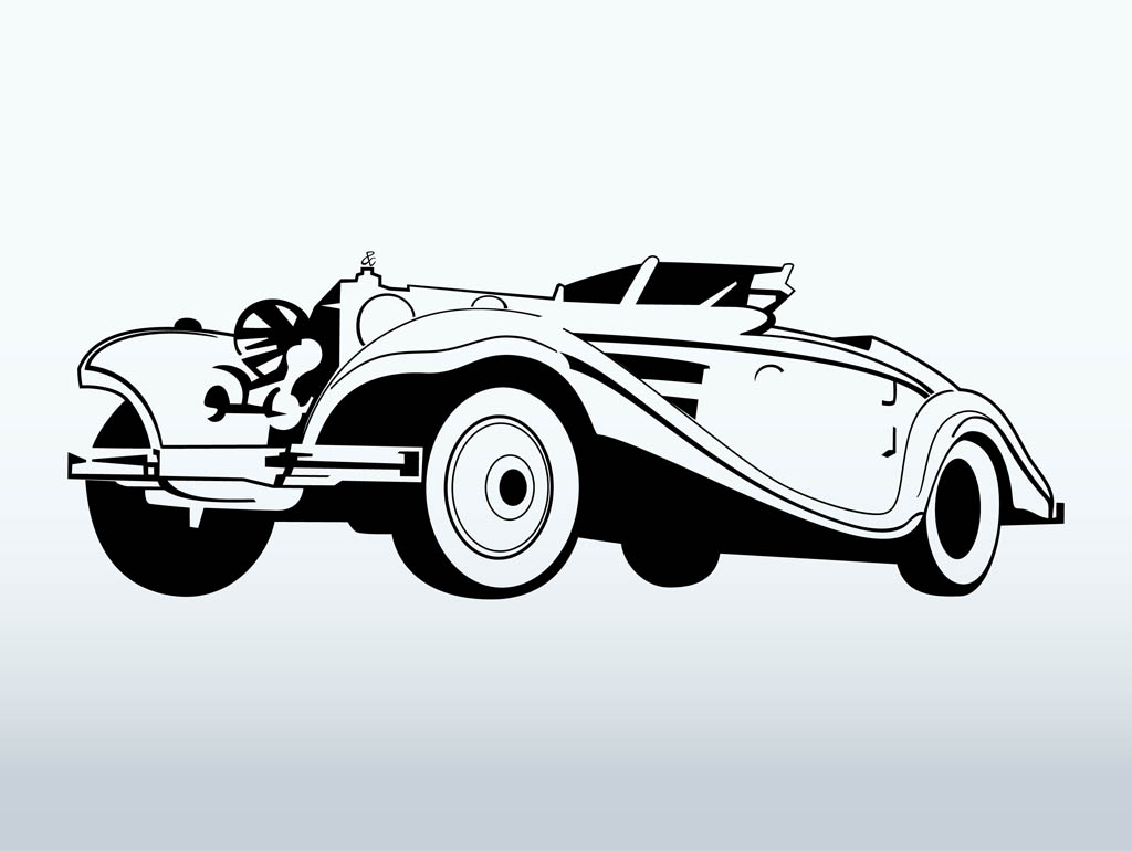 1024x770 Classic Car Vector Vector Art Graphics