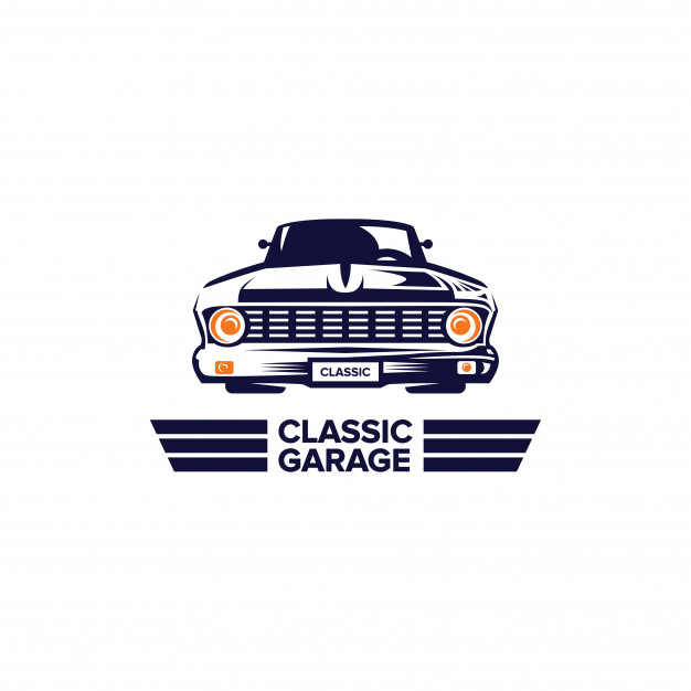 626x626 Classic Car Illustration, Front View Vector Premium Download