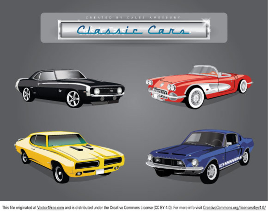 1136x907 Vector Classic Cars