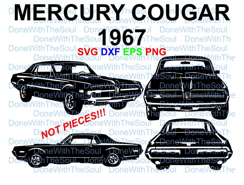 794x603 Mercury Cougar Classic Car Car Vector Car Etsy