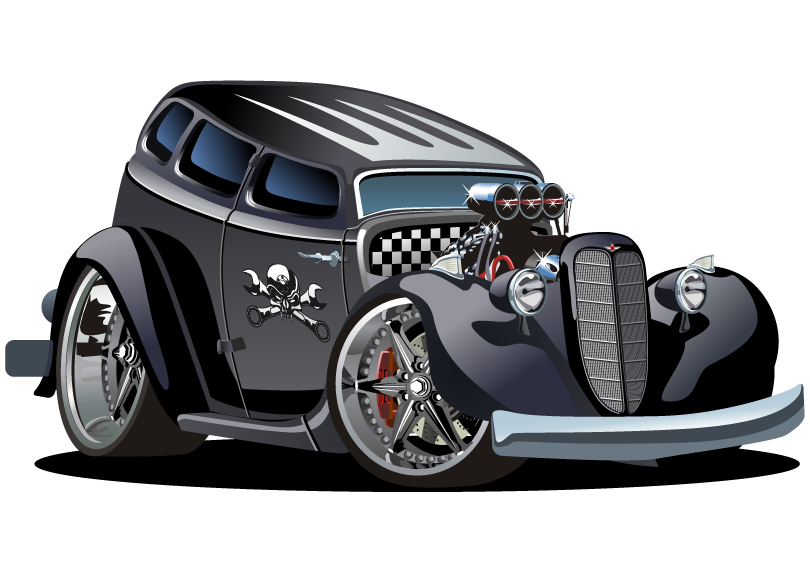 810x572 Pirate Classic Car Vector Free Vector Graphic Download