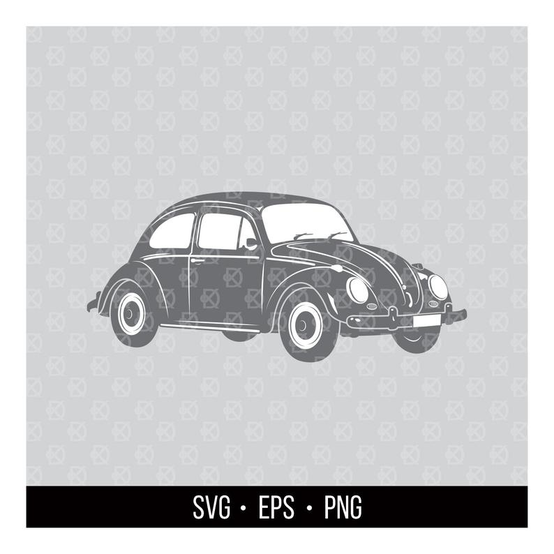 794x794 Vw Beetle Classic Car Digital Car Vector Art Printable Etsy