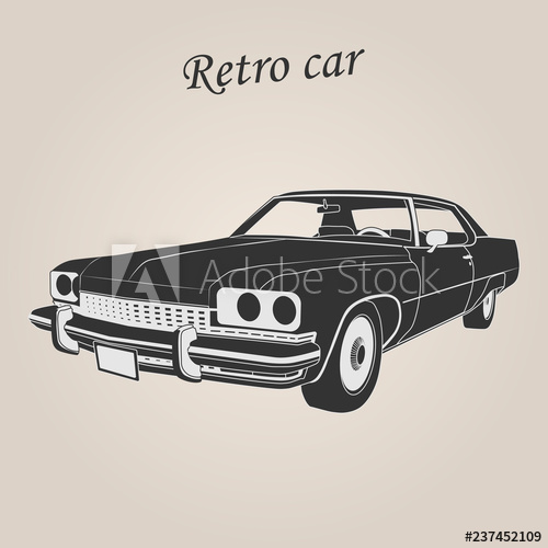 500x500 Vintage Car Retro Car Classic Car Vector