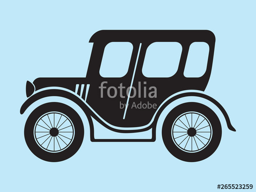 500x375 Classic Vintage Car Vector Stock Image And Royalty Free Vector