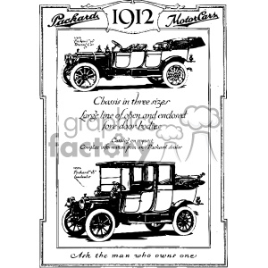 300x300 Vintage Car Ad Vintage Vector Art Gf Clipart Royalty