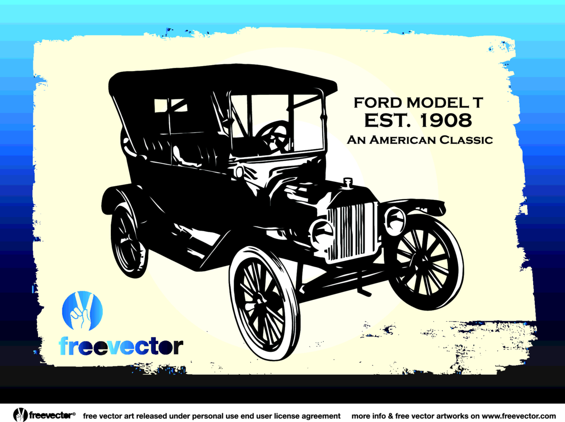 1136x849 Vintage Ford Car Freevectors