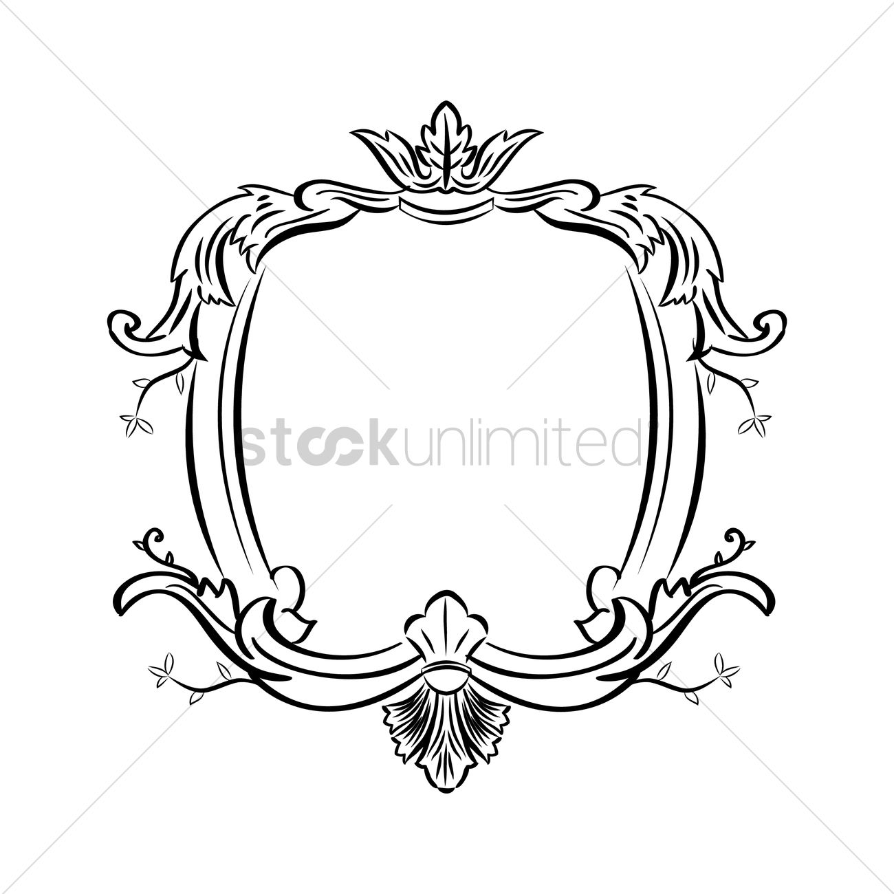 1300x1300 Classic Decorative Frame Vector Image