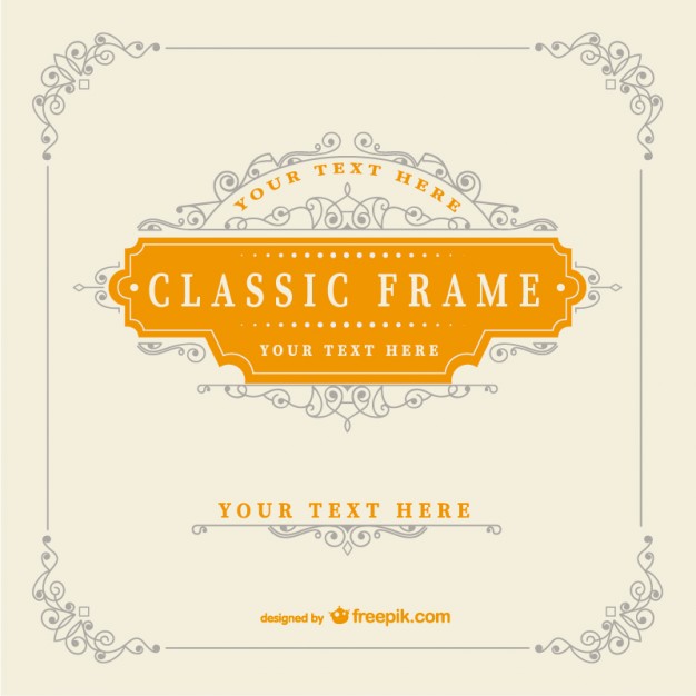 626x626 Vintage Classic Frame Template Vector Free Download