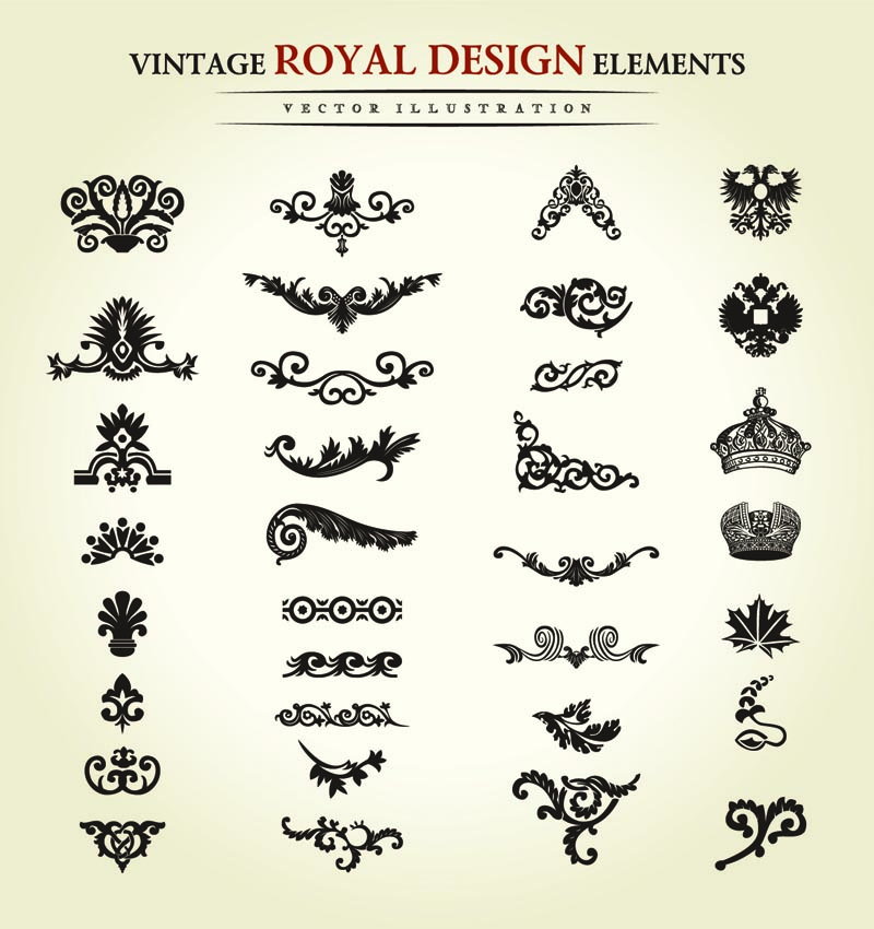 800x850 European Classic Pattern Border Elements