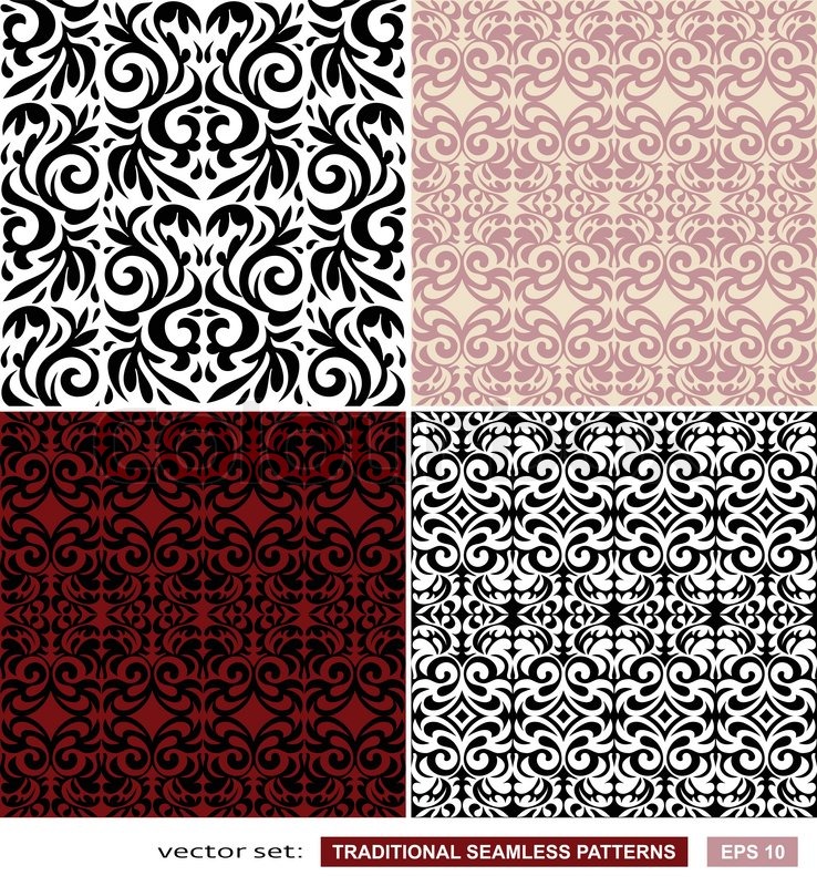 738x800 Vintage Backgrounds, Classic Ornament, Stock Vector Colourbox