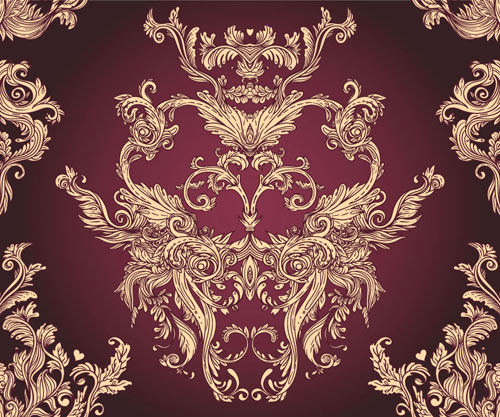 500x417 Classic Floral Pattern Vector Free Download