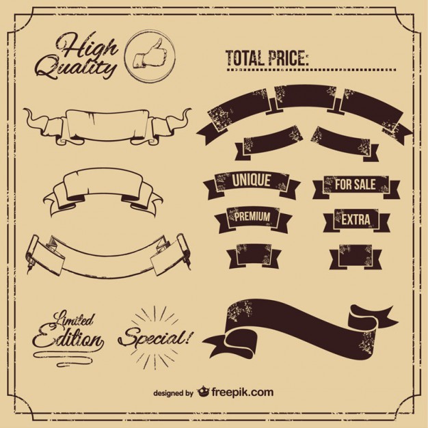 626x626 Classic Banners Set Vector Free Download