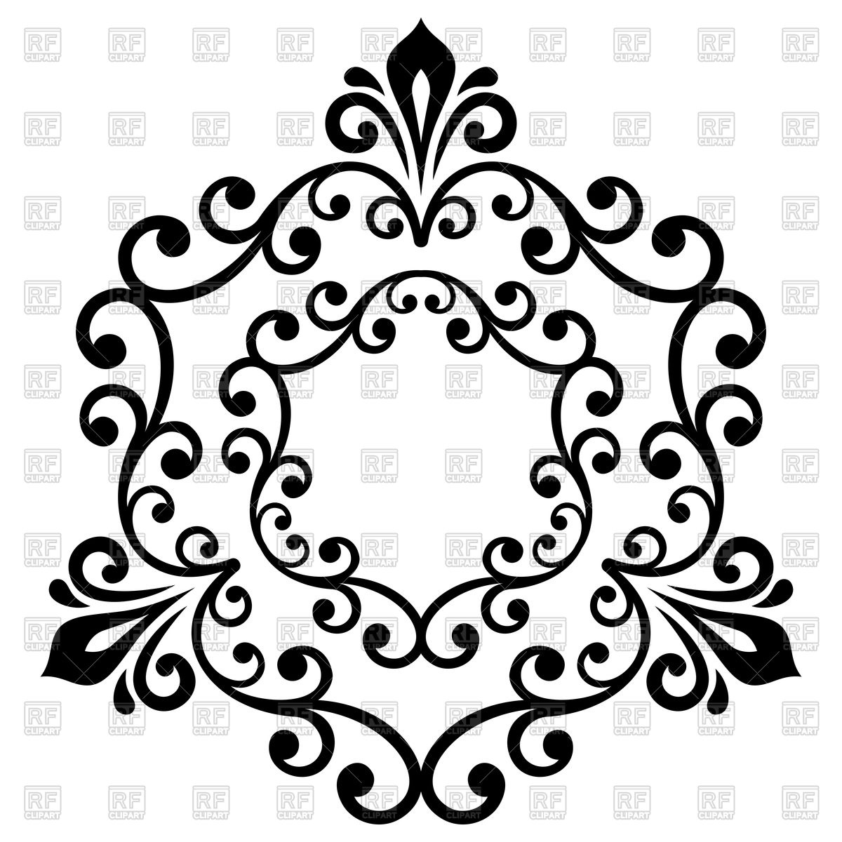 1200x1200 Elegant Vector Ornament In Classic Style Abstract Traditional