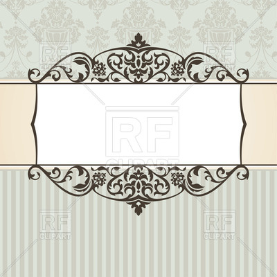 400x400 Vintage Frame On Classic Background Vector Image Of Backgrounds