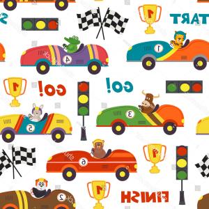 Seamless Pattern Race Cars Animals Vector Newwaysys 300x300 Seamless Pattern Race Cars Animals Vector Newwaysys