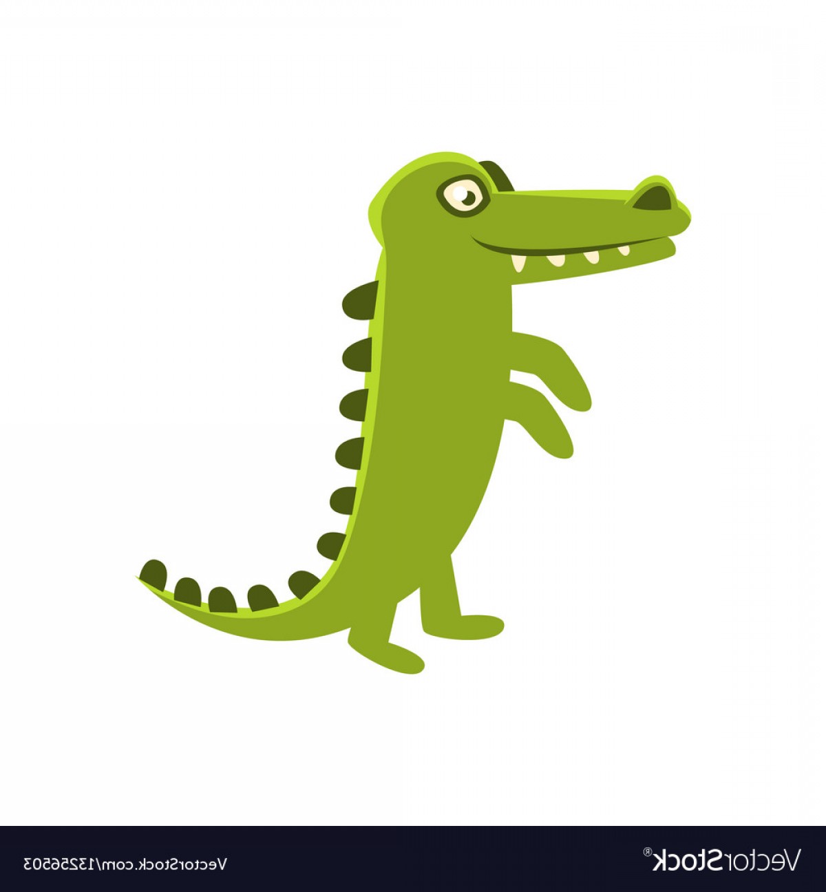 Crocodile Smiling Standing Upright Cartoon Vector Handandbeak 1200x1296 Crocodile Smiling Standing Upright Cartoon Vector Handandbeak