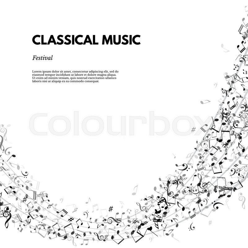 800x800 Classical Music Festival Poster Or Stock Vector Colourbox