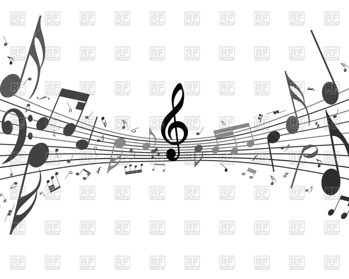1200x960 Black And White Musical Background Vector Image Of Backgrounds