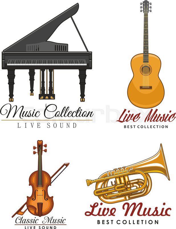 617x800 Live Music Vector Icons Set For Stock Vector Colourbox