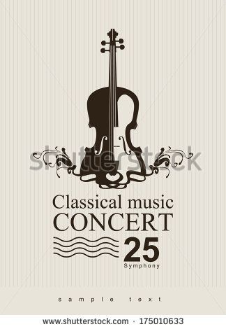 324x470 Poster For A Concert Of Classical Music With Violin