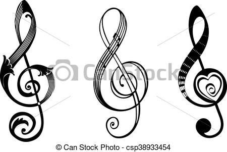 450x301 Clave De Sol Triple, Diferente, Vector, Estilos, Clave