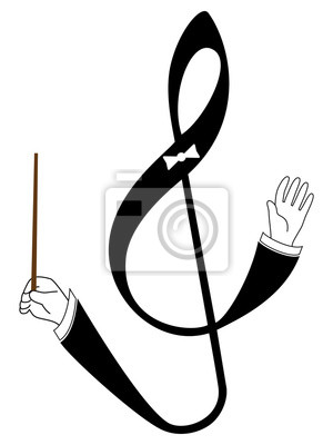 300x400 Vector Clave De Sol Con Las Manos Que Llevan A Cabo Pinturas Para